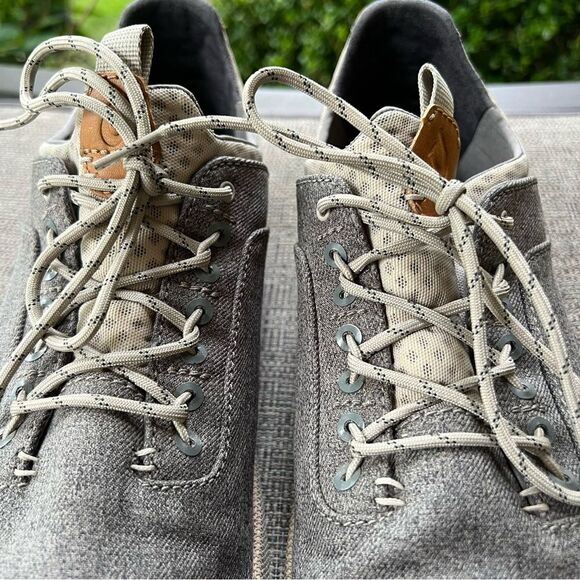 Olukai Men's Nanea Li Gray Lace Casual Canvas Comfort Sneakers Shoes Sz 9.5 - Picture 13 of 16